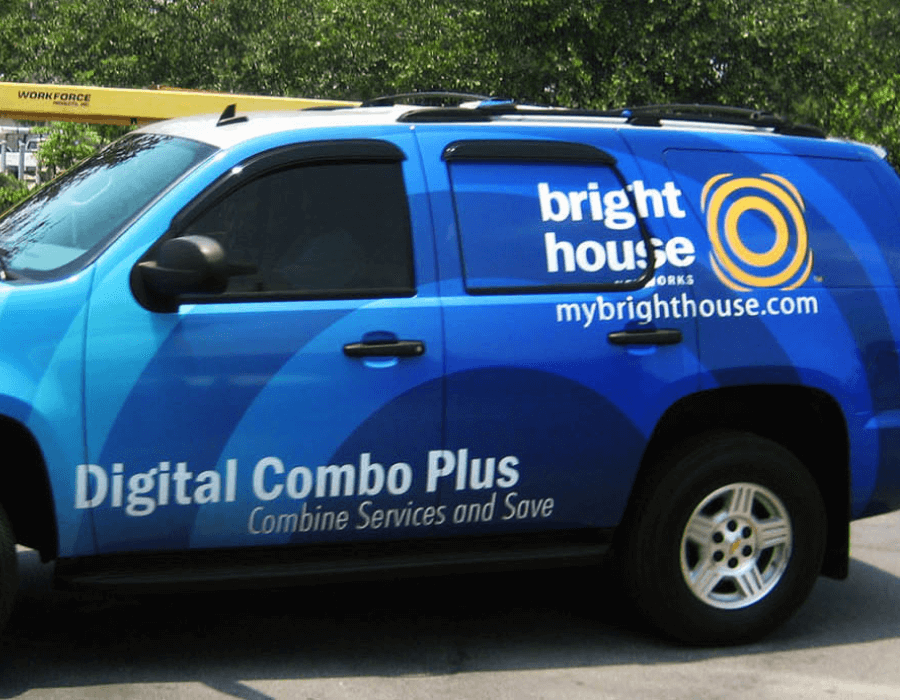 bright house vehicle wrap