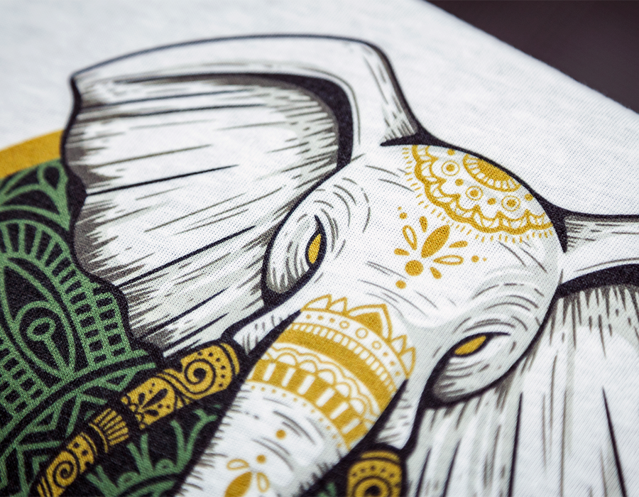 Fine Details on Direct To Garment (DTG) Print