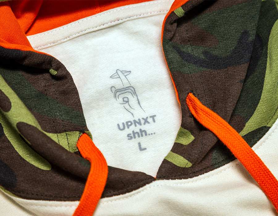 Screen Printed Inside Tag for UPNXT