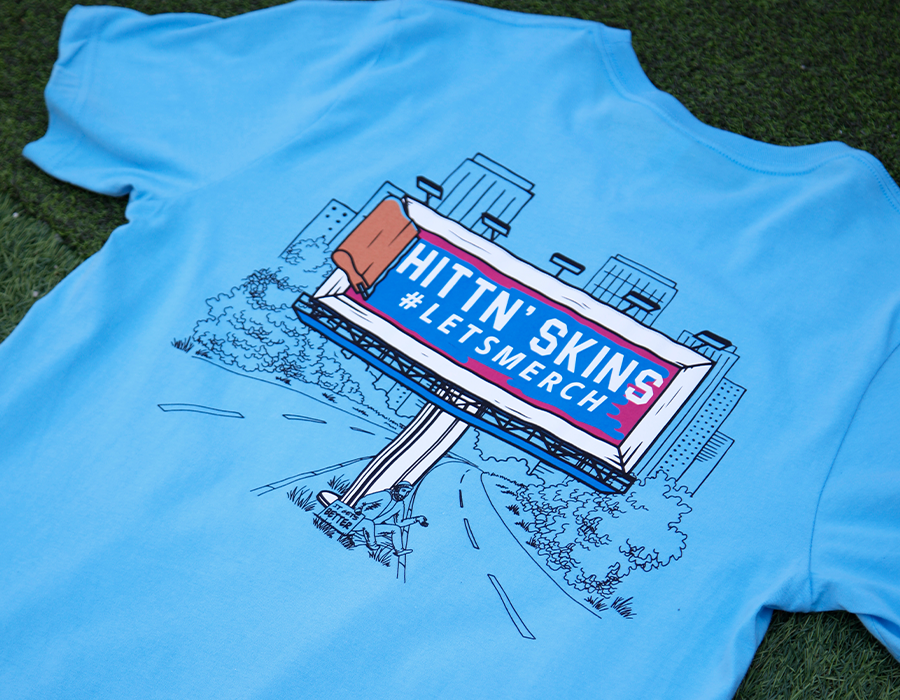 SPOT COLOR SCREEN PRINT ON 50/50 COTTON/POLY FABRIC