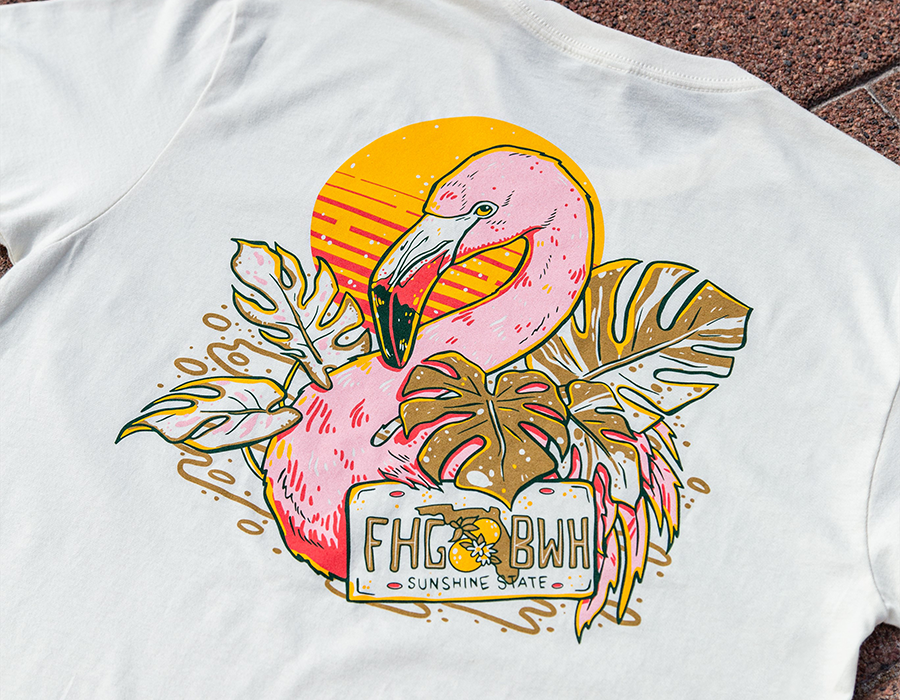 Vibrant Screen Printed Shirt