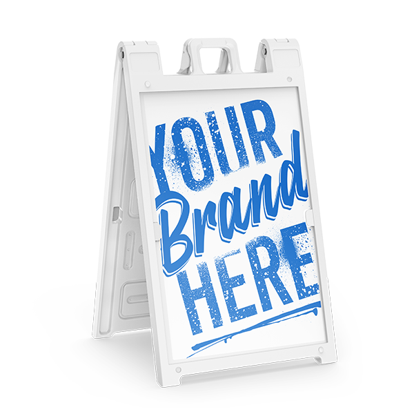 Customize A-Frame Sign with Your Brand at Hittn' Skins