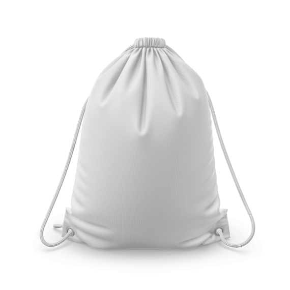 a blank example of a cinch bag
