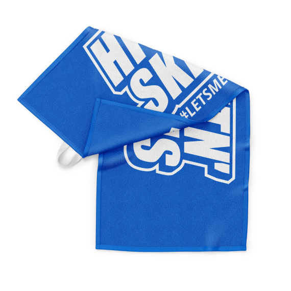 a blank sports towel