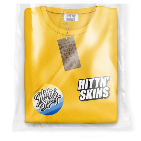 an example of a tee pack with a Hittn' Skins logo on it