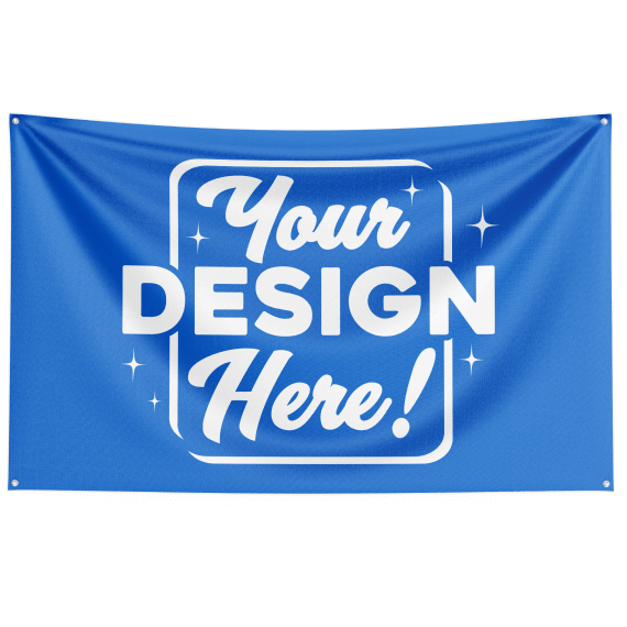 a banner with a your design on it