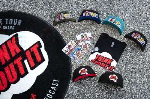 Think About It The Podcast Promotional Items Made at Hittn' Skins