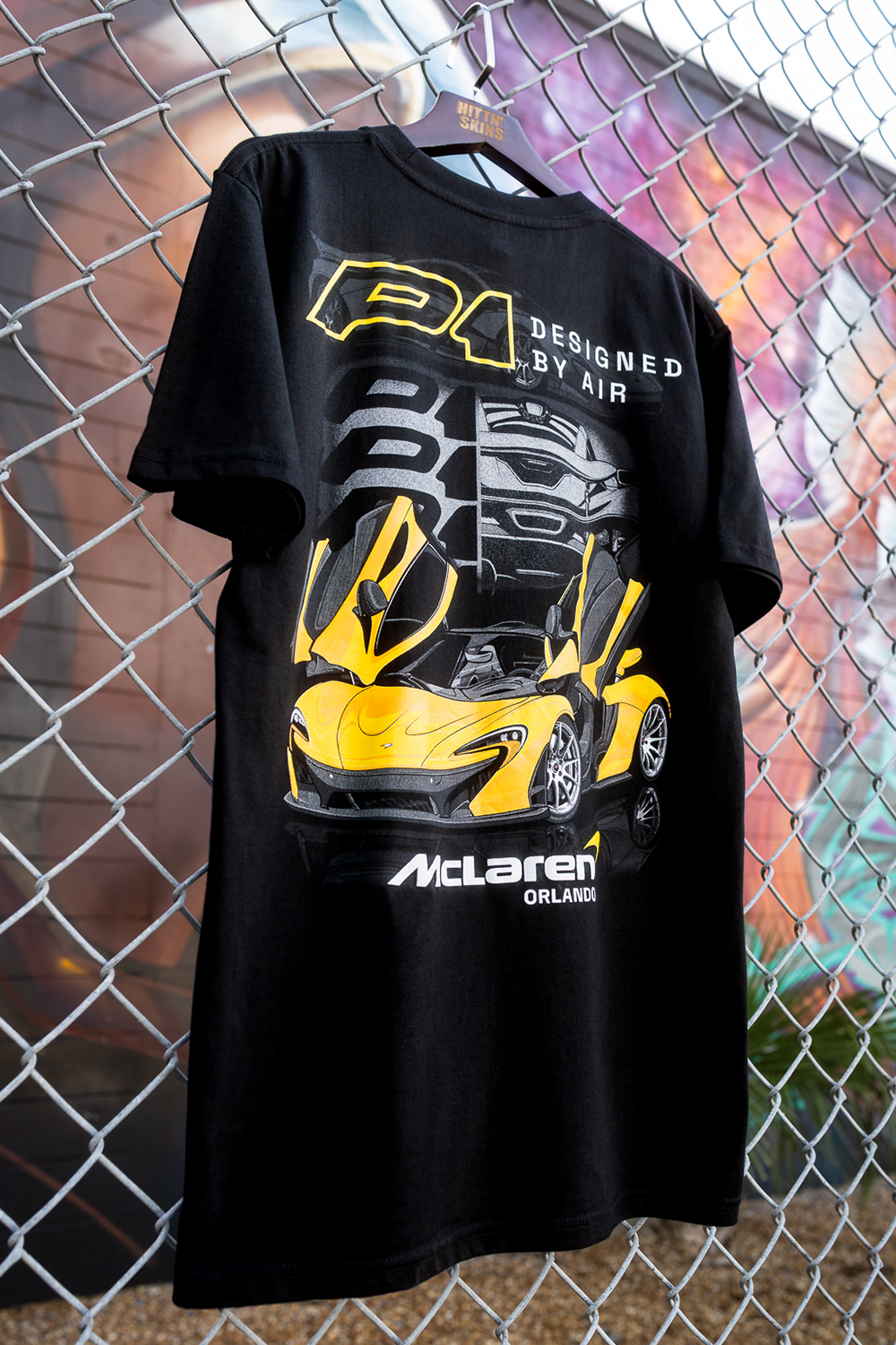 McLaren P1 T Shirt Screen Printed at Hittn' Skins in Orlando, FL