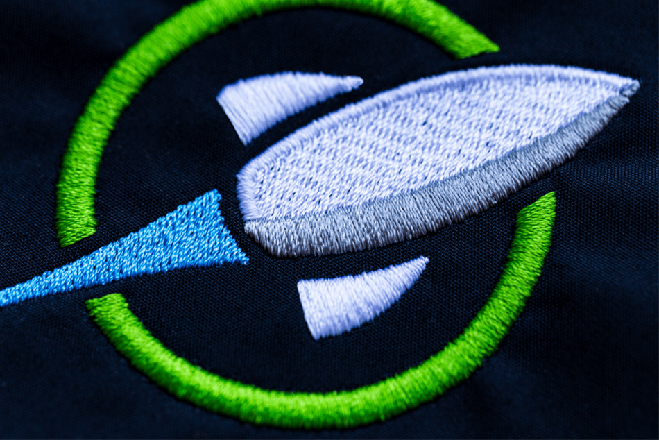 Rocket Logo Embroidery