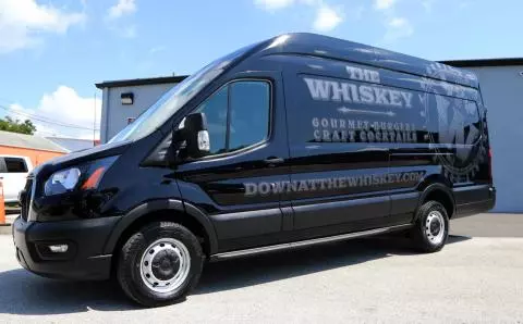 New Drip.... @whiskeyorlando 

Some Custom Vehicle Branding we did this week for Orlando's BEST Burger & Bourbon Bar!! If you haven't already.... Go there!! And tell them that we sent you!

Super pumped on the classy look and the tonal black on black effects.

Custom Vehicle Wrap: @hittnskins X @3mfilms
3M 2080 Matte Black
3M 2080 Satin Charcoal
3M Design Line Knifeless Tape
Geekwrap Tools
#vehiclewraps