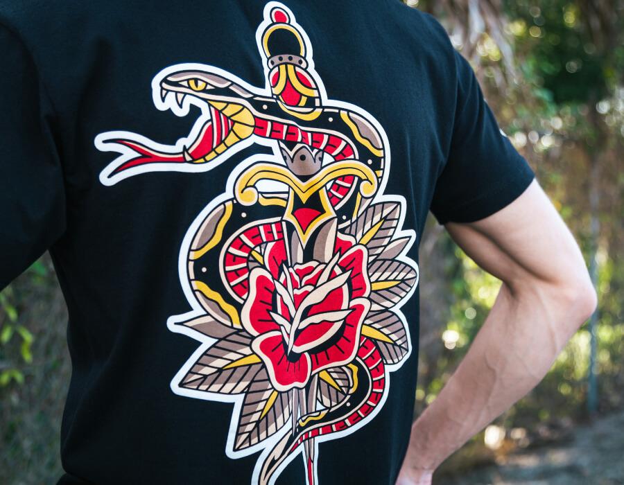 SNAKE TATTOO DISCHARGE