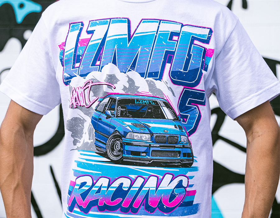 LZMFG Racing DTG T Shirt