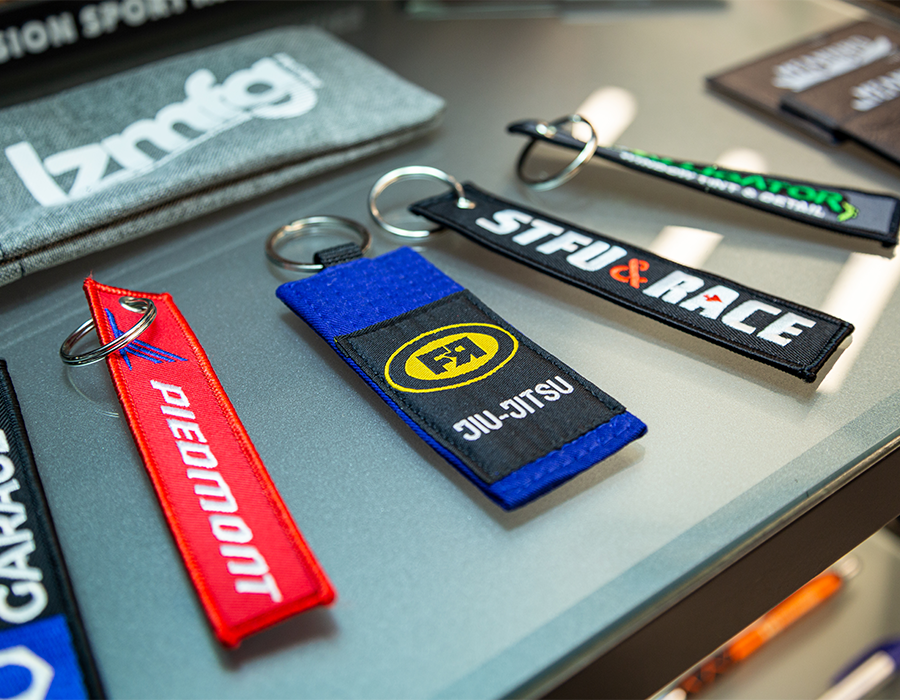 Custom Branded Embroidered Keychains