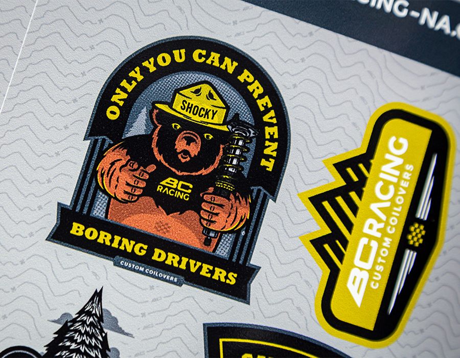 BC Racing Stickers