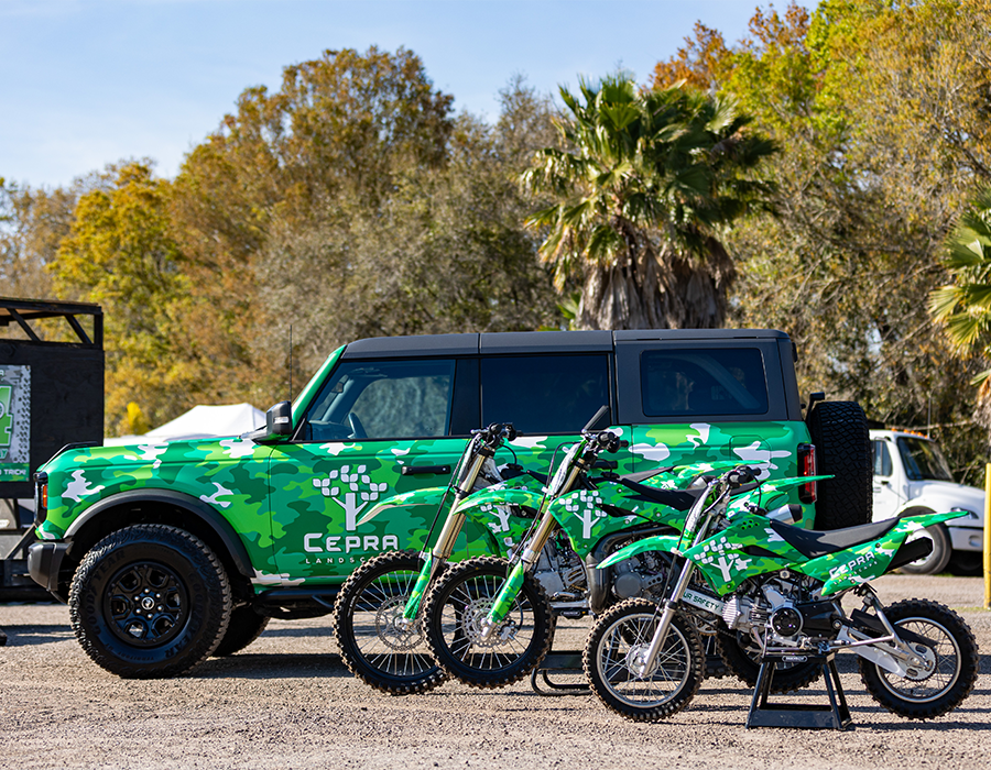 Cepra Bronco & Dirt Bike Vehicle Wraps