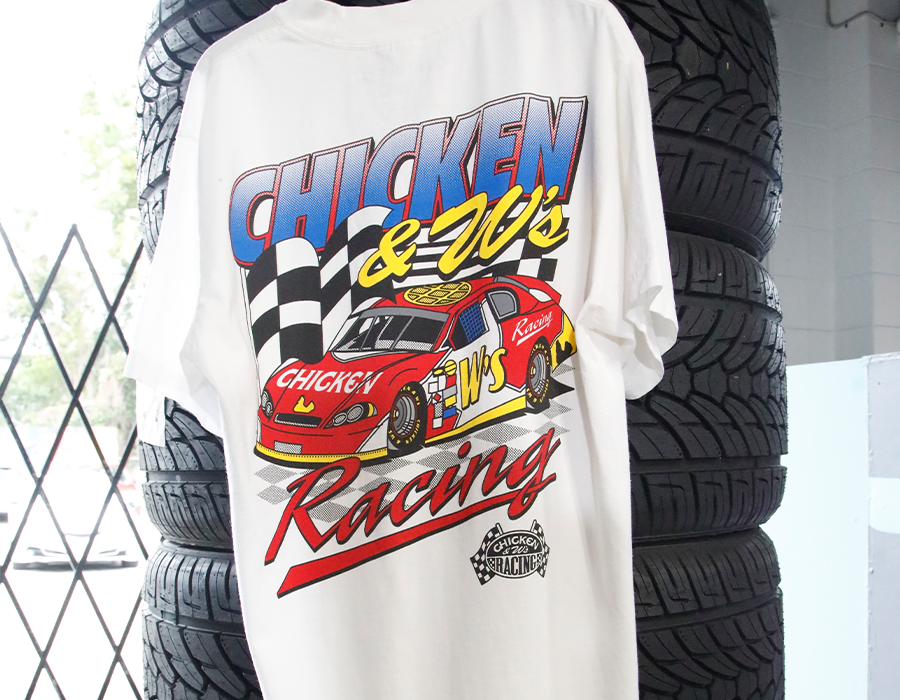 CHKN N W'S RACING TEE