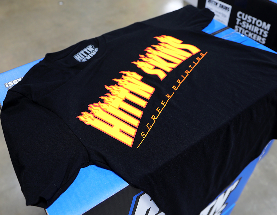 Hittn' Skins Thrasher Flame Parody Shirt