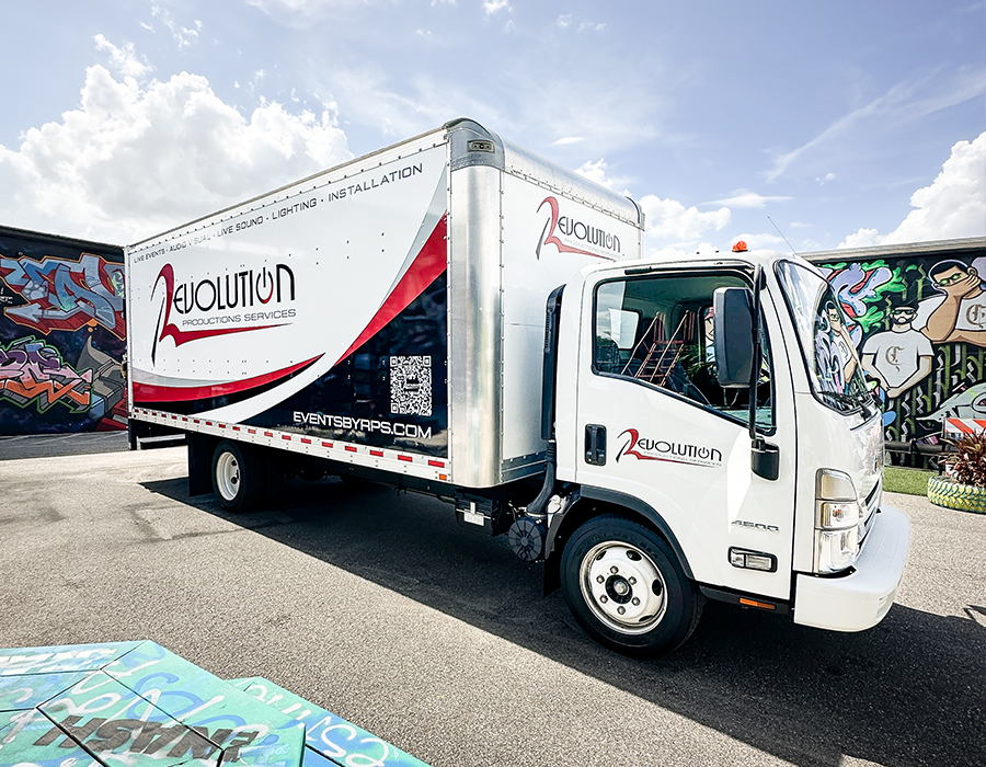 Revolution Production Services Box Truck Wrap