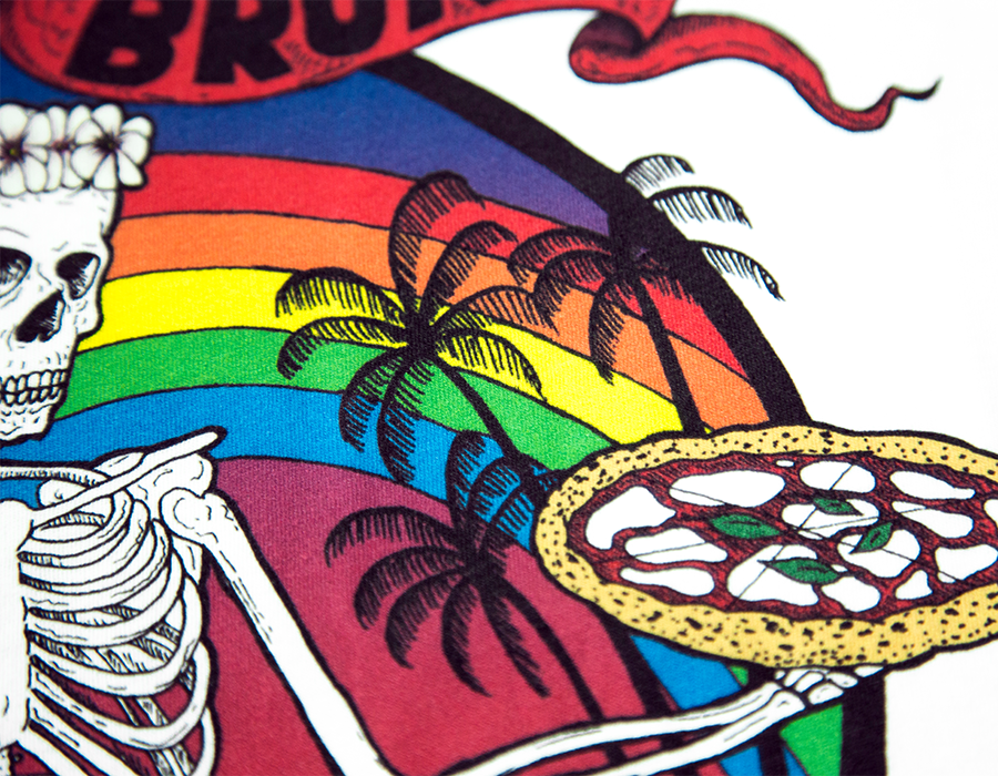 DTG allow you to print unlimited amounts of color on any white t-shirt