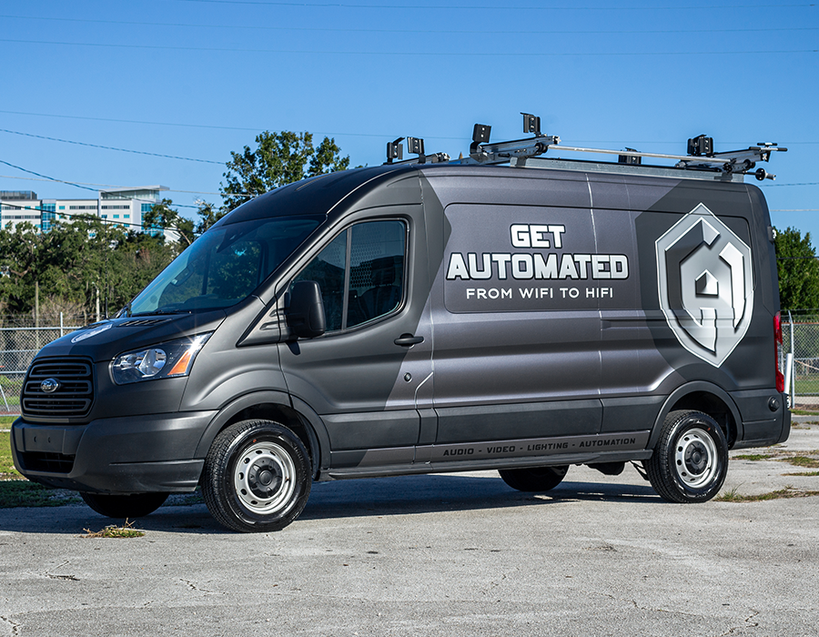 Get Automated Ford Transit Vehicle Wrap
