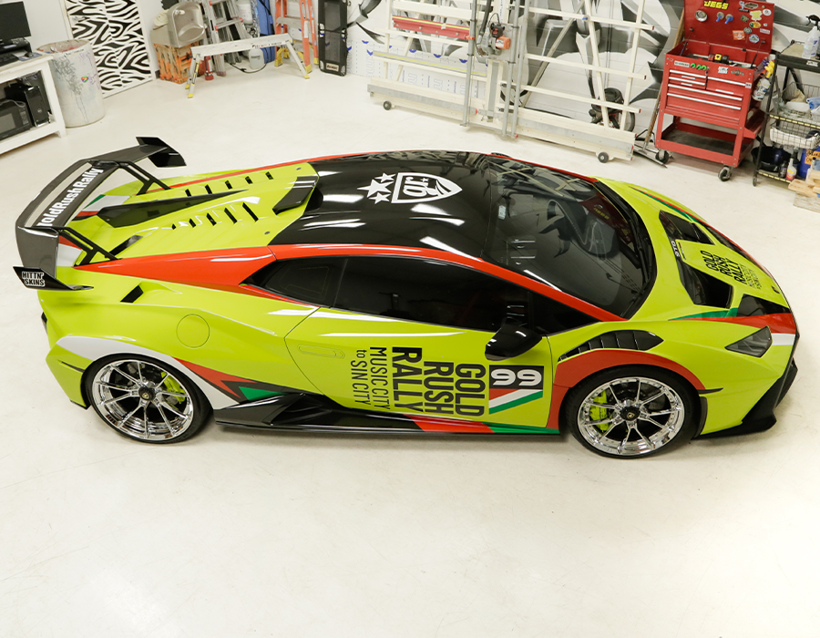 Lamborghini STO Vehicle Wrap for Gold Rush Rally