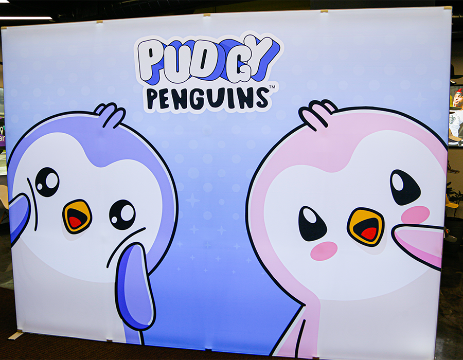 SEG Fabric Trade Show Display For Pudgy Penguins