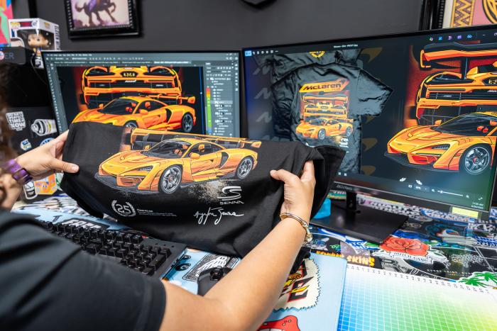 From Design to Finish. Custom Apparel Made for McLaren Orlando