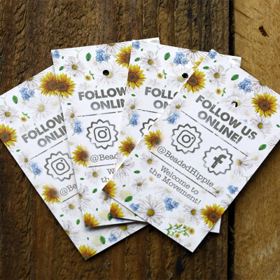 Custom Hang Tags For Beaded Hippie