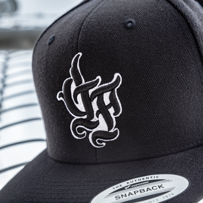 Bold Embroidery on Black Snapback