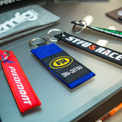Custom Branded Embroidered Keychains