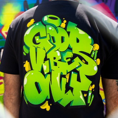 Good Vibes Only Graffiti T Shirt
