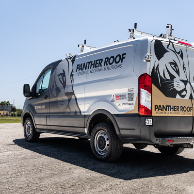 Panther Roofing Vehicle Van Wrap